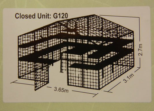 G120 Shade House 3.6mW x 2.55mH x 3.0mD